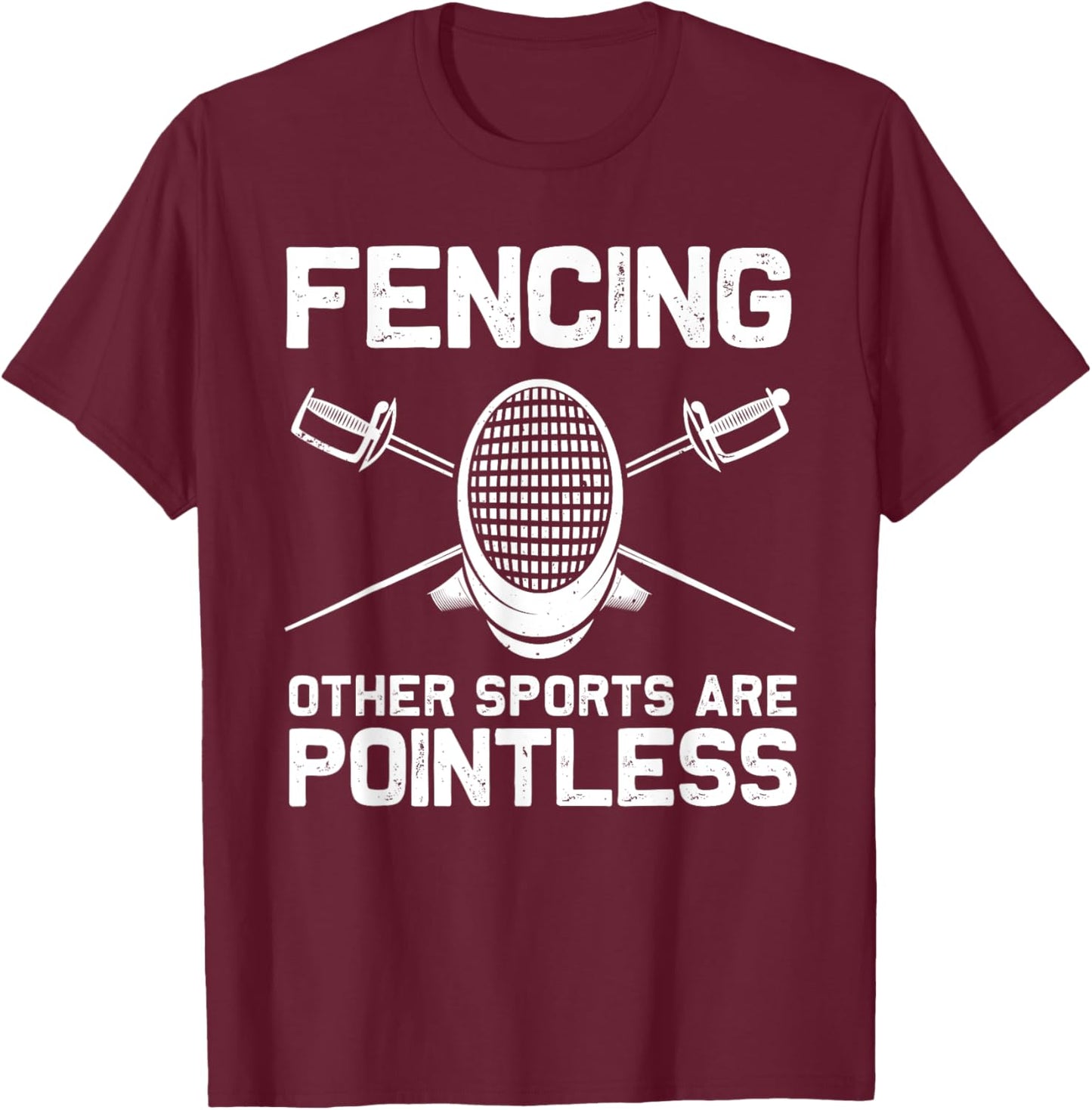 Funny Fencing Design Women Kids Fencing Sport Fencer T-Shirt - T-Shirt | Maroon