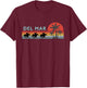 Del Mar Horse Racing Thoroughbred Santa Anita Horseplayers T-Shirt - T-Shirt | Maroon