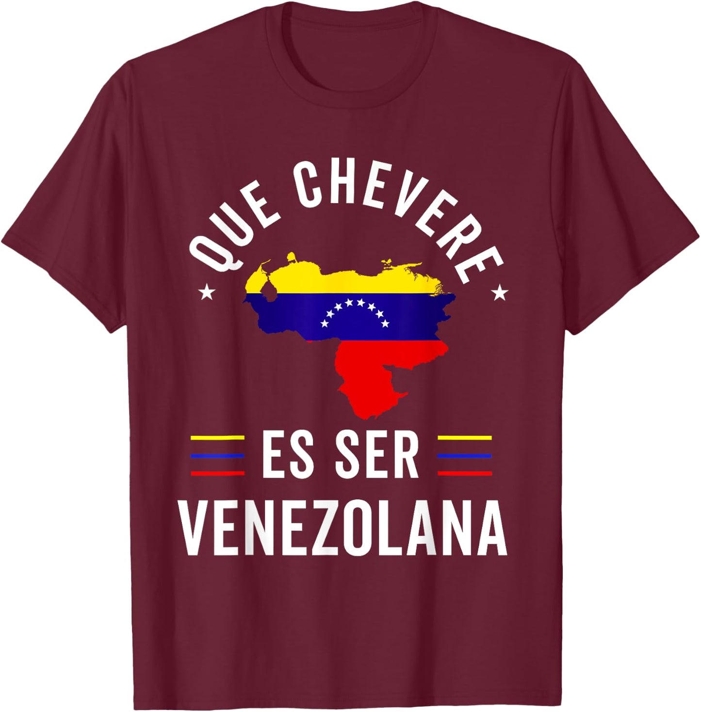 Venezuela Flag Pride Bandera Venezolana Camiseta Mujer Girl T-Shirt - T-Shirt | Maroon