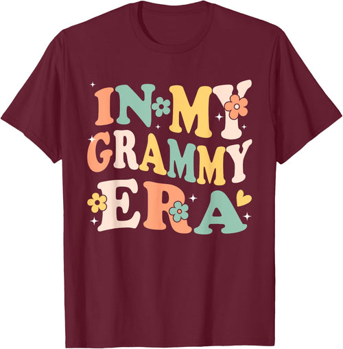 In My Grammy Era Funny Sarcastic Groovy Retro Mothers Day