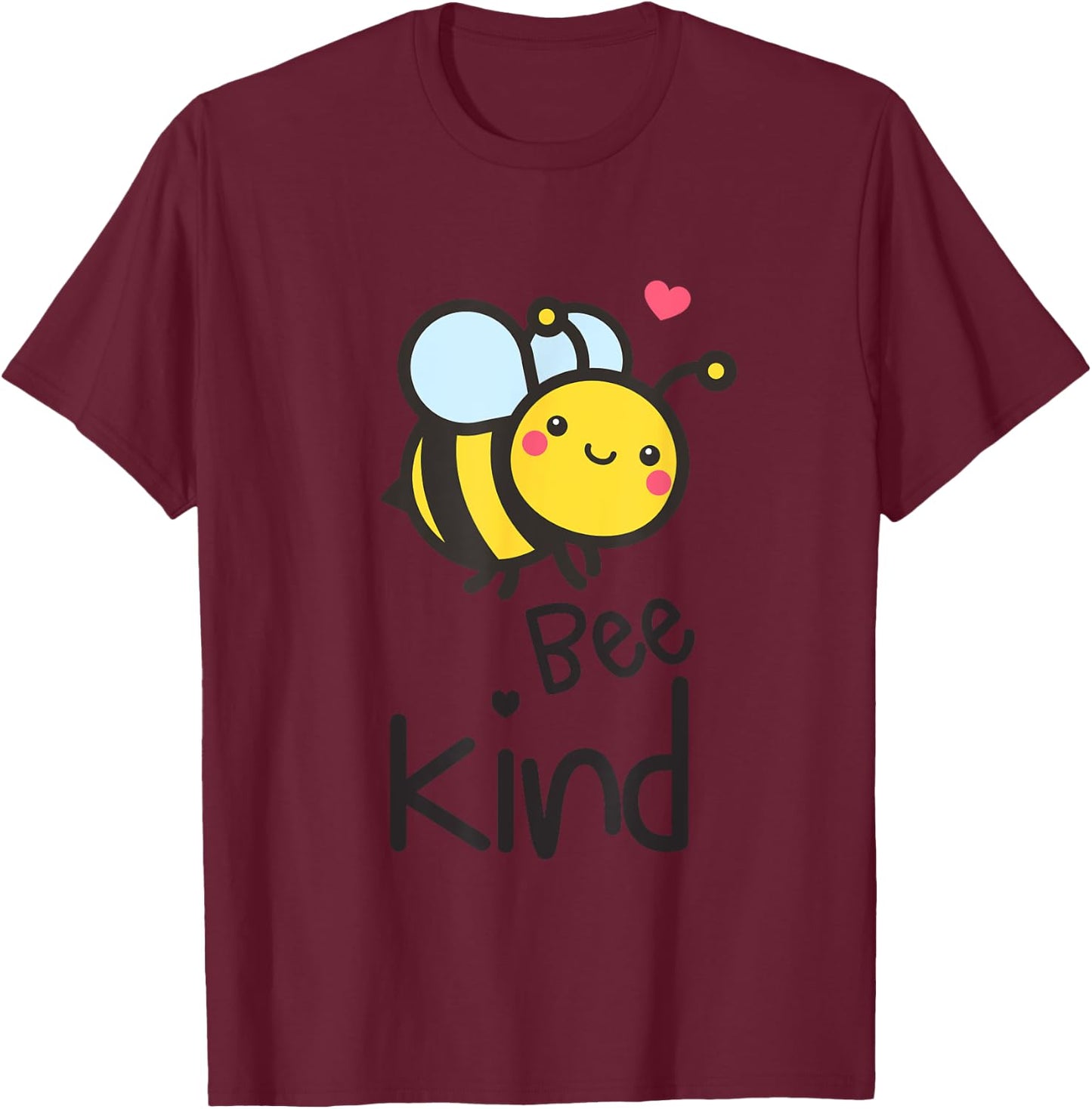 Bee Kind Bumble Bee Anti Bullying Teacher Kindness Matters Women Girls Kids T-Shirt - T-Shirt | Maroon