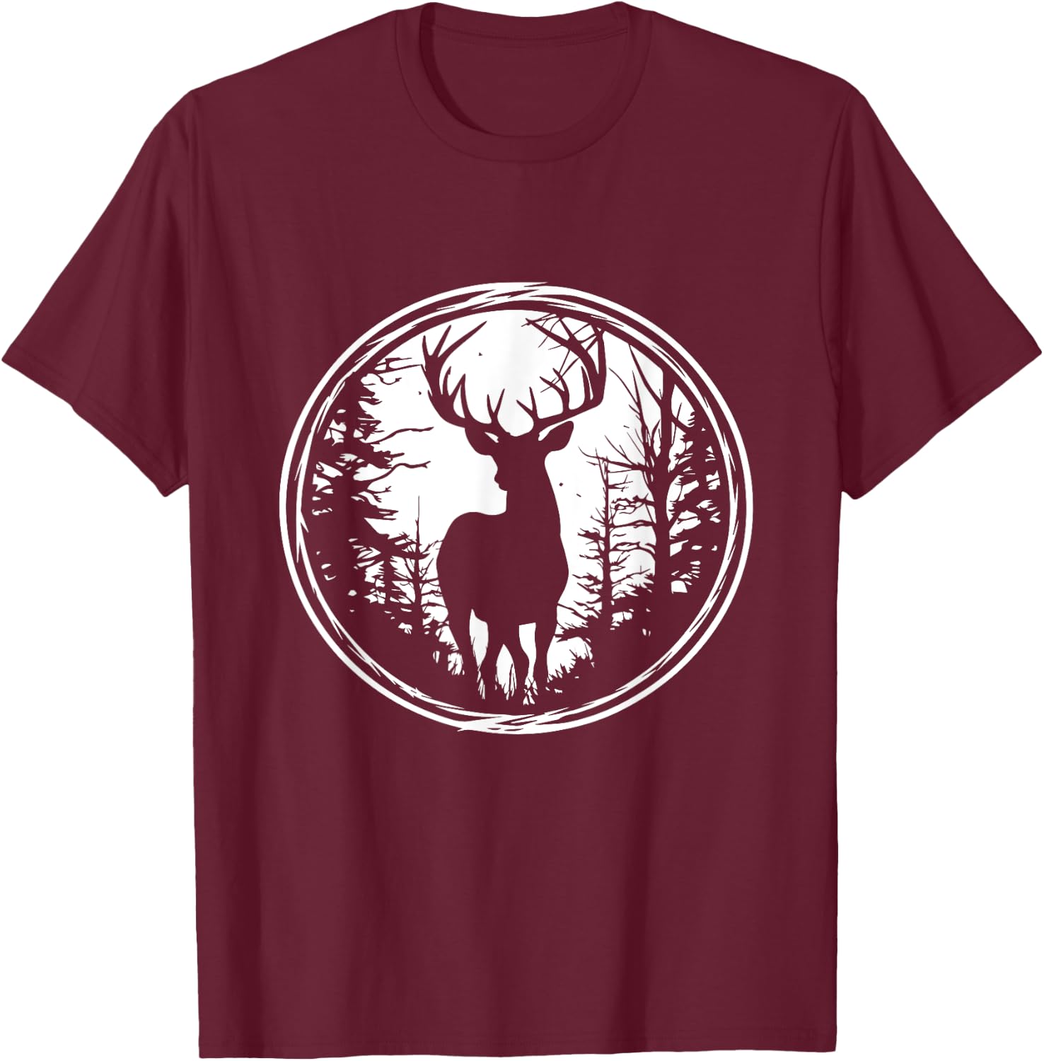 Vintage Deer T-Shirt - T-Shirt | Maroon