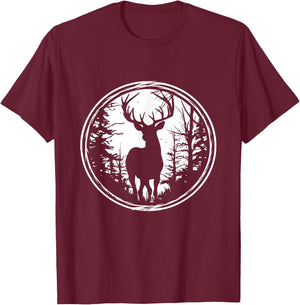 Vintage Deer T-Shirt - T-Shirt | Maroon
