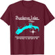 Buckeye Lake - Ohio T-Shirt - T-Shirt | Maroon