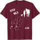 Never Walk Alone Horse, Dog and Rider T-Shirt - T-Shirt | Maroon