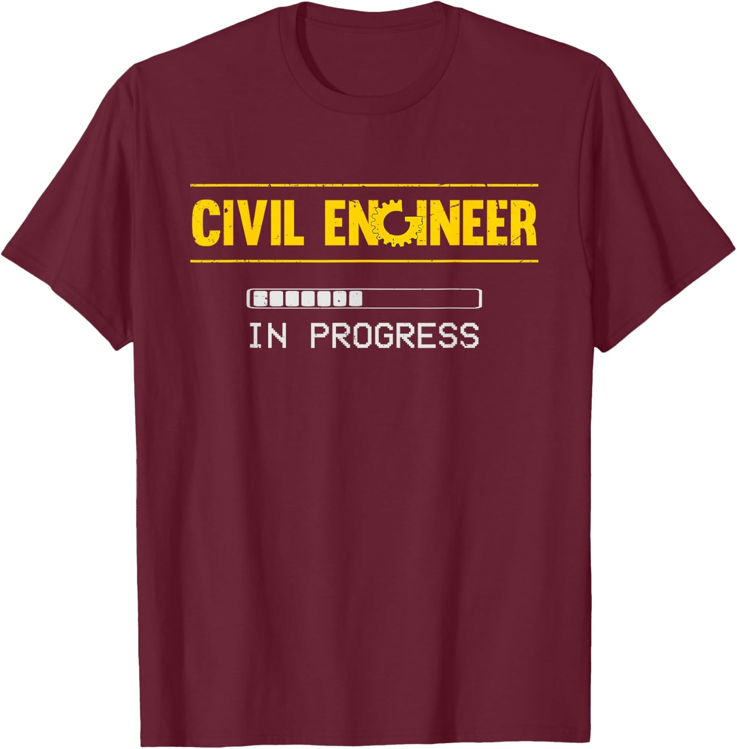 Funny Civil Engineer Engineering Gift Future Civil Engineer T-Shirt - T-Shirt | Maroon