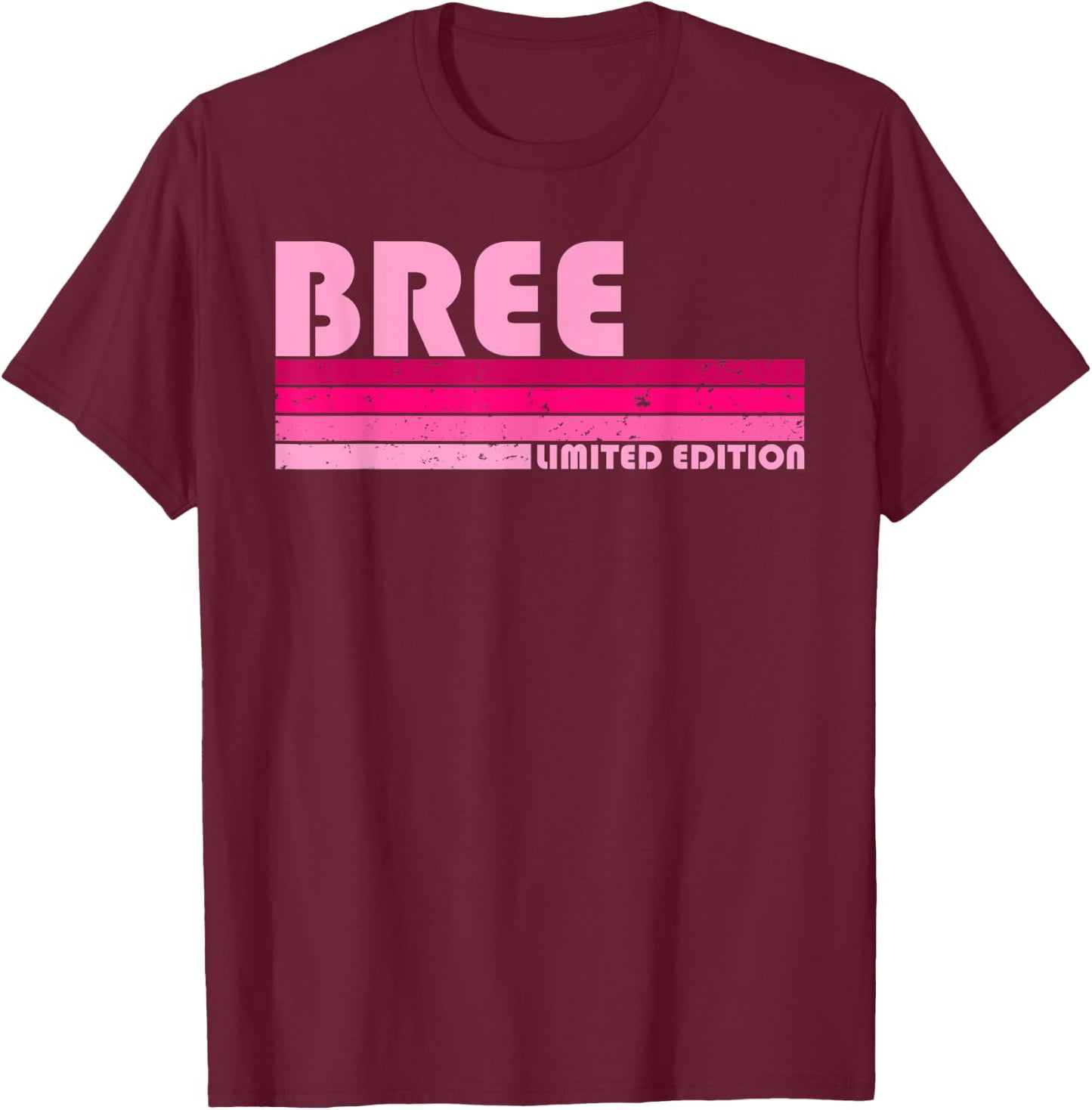BREE Name Personalized Retro Vintage 80s 90s Birthday T-Shirt - T-Shirt | Maroon