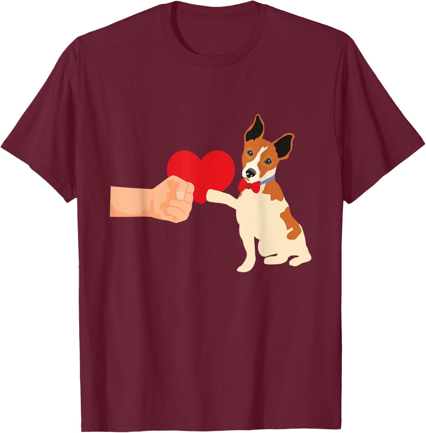 Jack Russell Terrier Love - Dog Lover Pet Owner Puppy T-Shirt - T-Shirt | Maroon