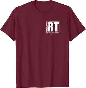 Respiratory Therapy - RT - Front/Back - Respiratory Care T-Shirt - T-Shirt | Maroon