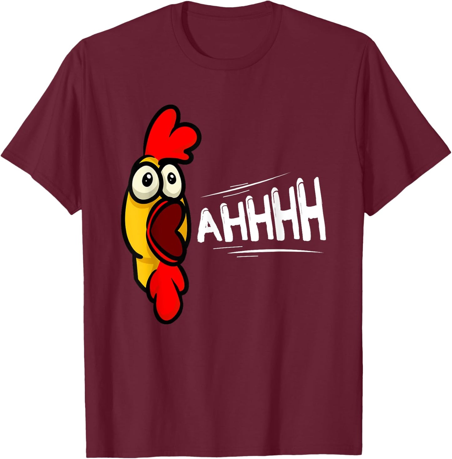 Rubber Chicken Costume AHHHH Toy Rubber Chicken T-Shirt - T-Shirt | Maroon