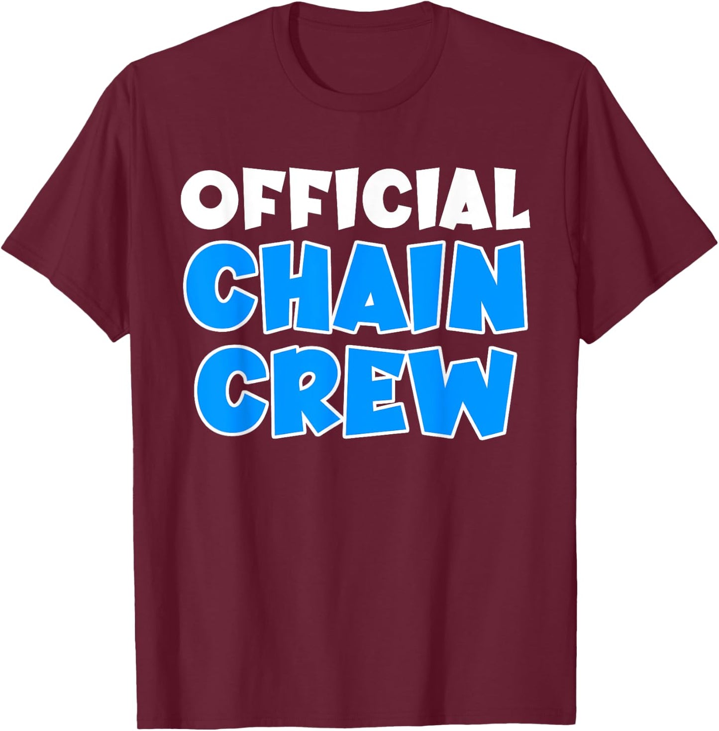 Official Chain Crew American Football Game T-Shirt - T-Shirt | Maroon