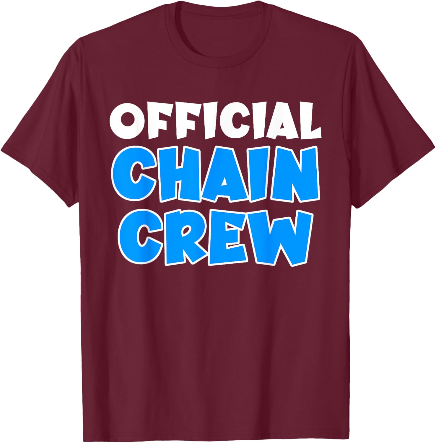 Official Chain Crew American Football Game T-Shirt - T-Shirt | Maroon