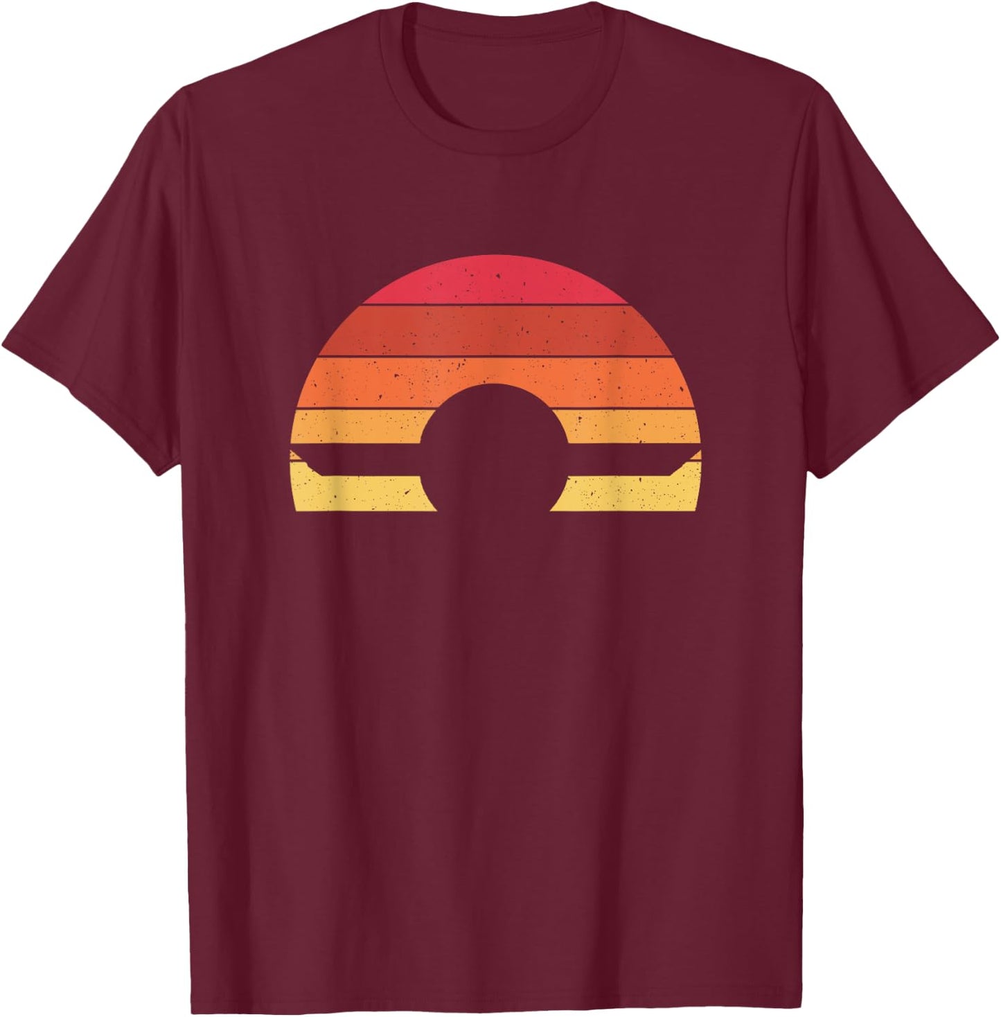 Onewheel GT Vintage Sunset Float GTS One Wheel T-Shirt - T-Shirt | Maroon