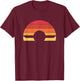 Onewheel GT Vintage Sunset Float GTS One Wheel T-Shirt - T-Shirt | Maroon