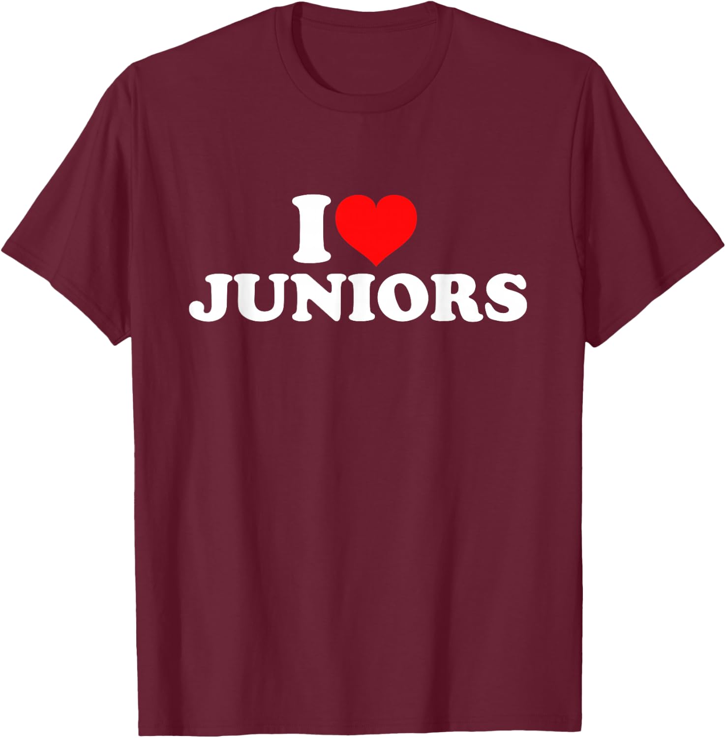 I Love Juniors T-Shirt - T-Shirt | Maroon