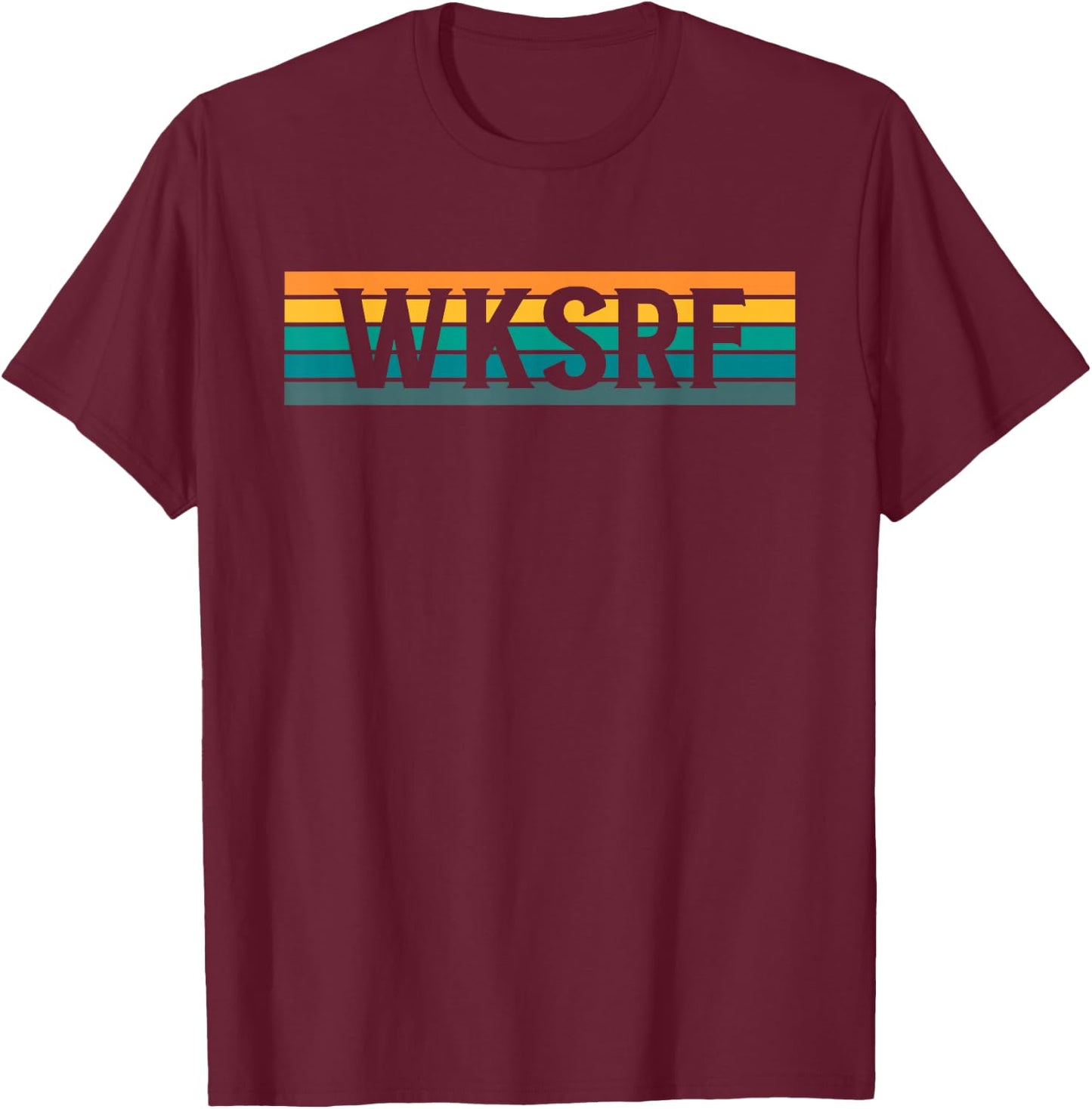 WKSRF Wakesurf Wakeboard Wakeboarding T-Shirt - T-Shirt | Maroon