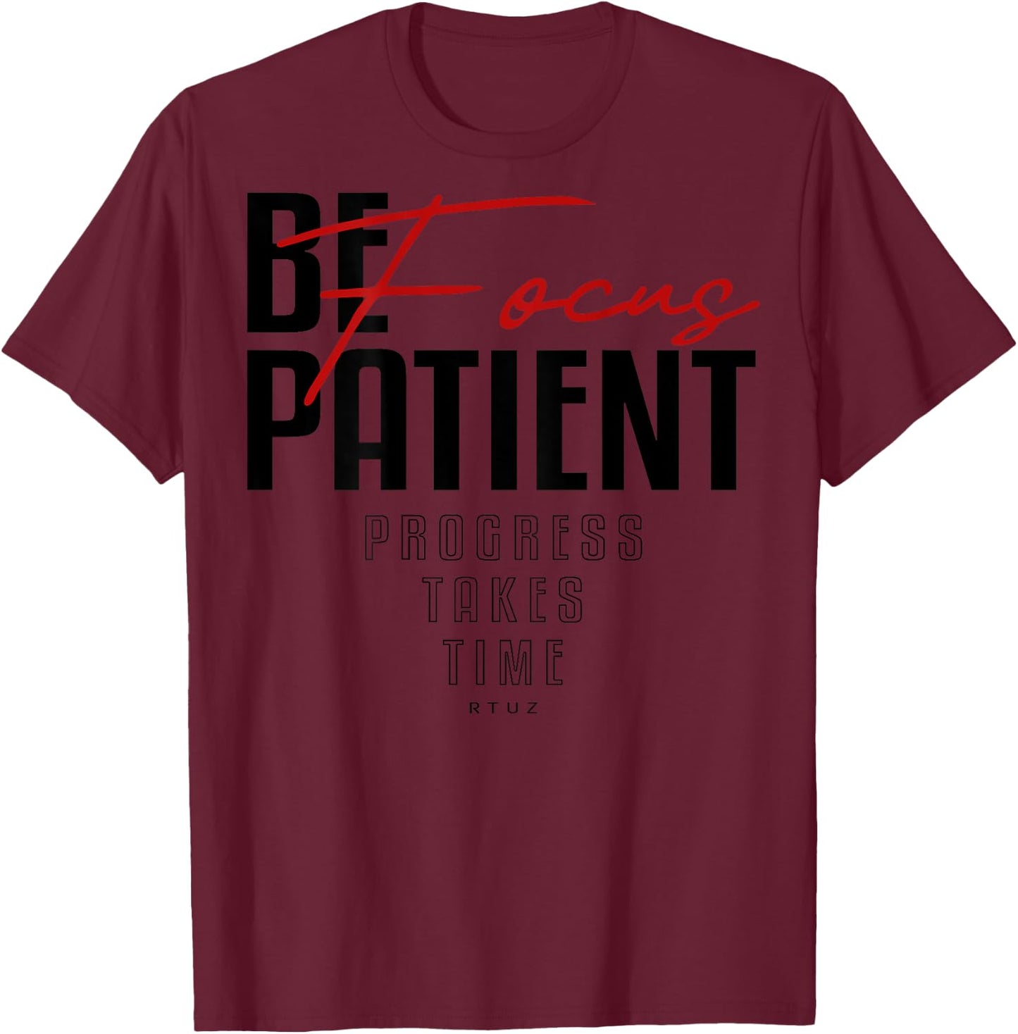 Fitness Quote Y2K Gym Training Back Print Yoga Sport Workout T-Shirt - T-Shirt | Maroon