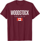 Woodstock Ontario Canada T-Shirt - T-Shirt | Maroon