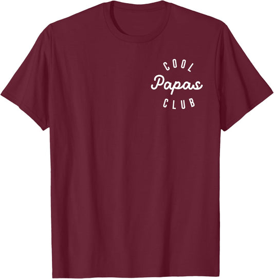 Cool Papas Club, Pregnancy Announcement Cool Papa to Be T-Shirt - T-Shirt | Maroon