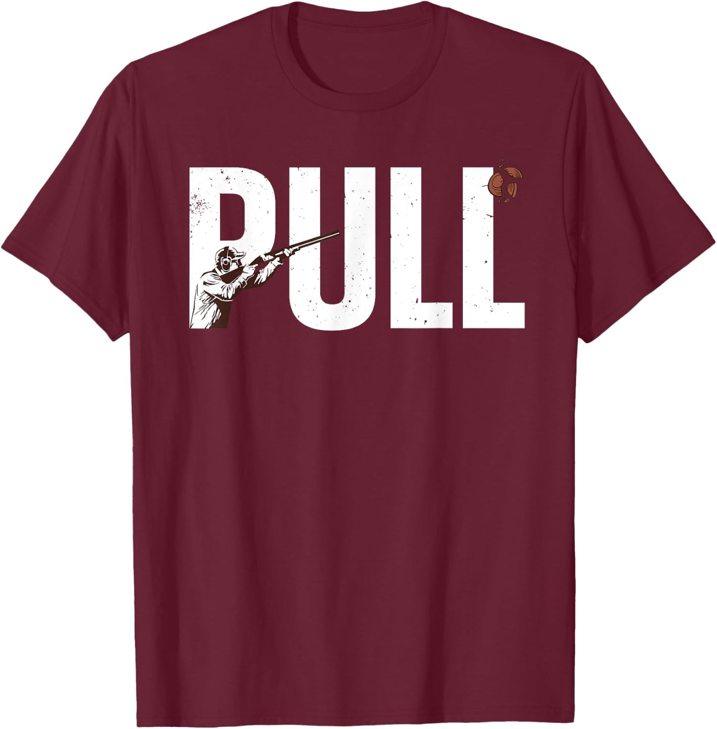 Cool Clay Shooting Women Clay Trap Skeet Shooting T-Shirt - T-Shirt | Maroon