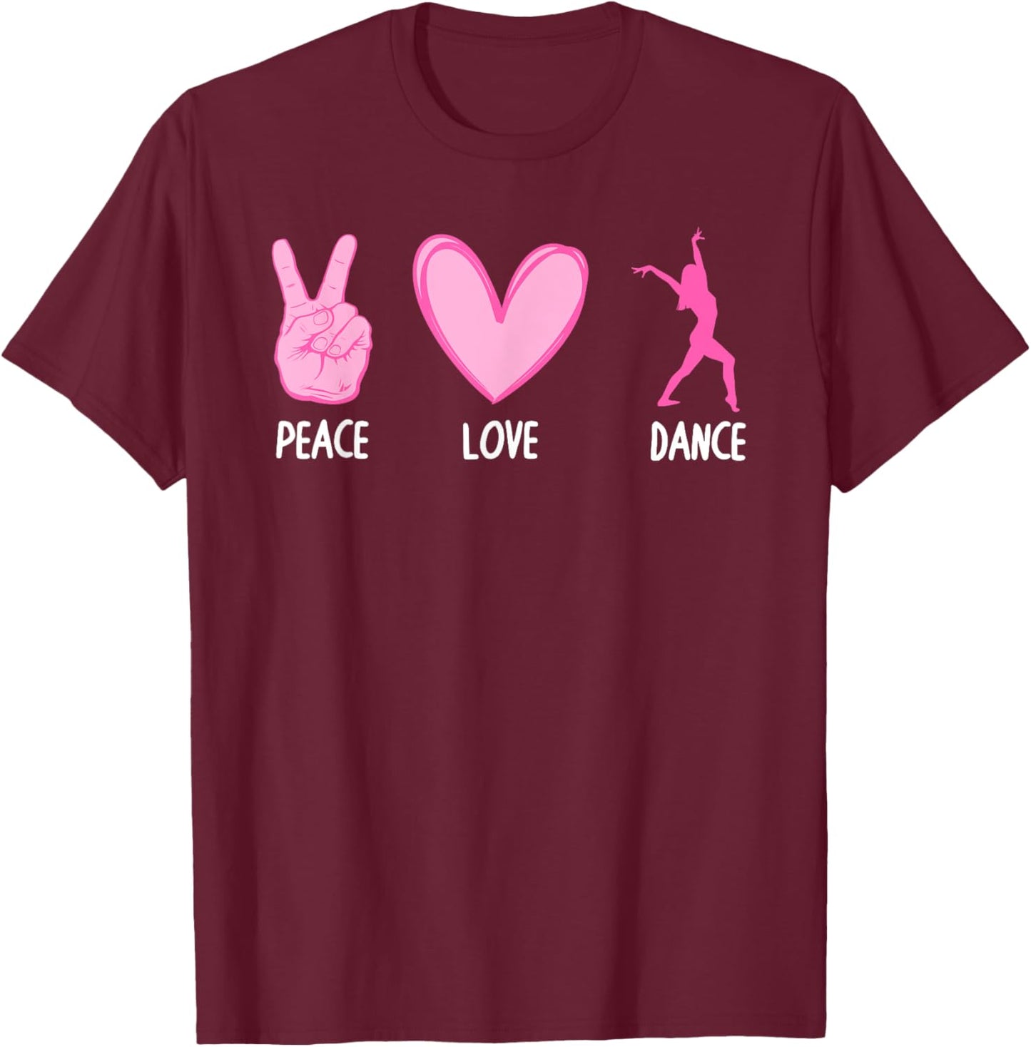 Cool Dance Girls Dancing Related Hip Hop Dancer T-Shirt - T-Shirt | Maroon