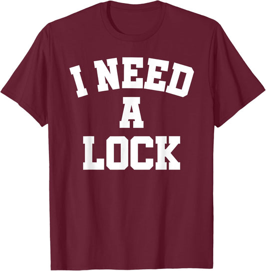 Sports Betting I Need A Lock Gambling Parlay Handicapper Win T-Shirt - T-Shirt | Maroon