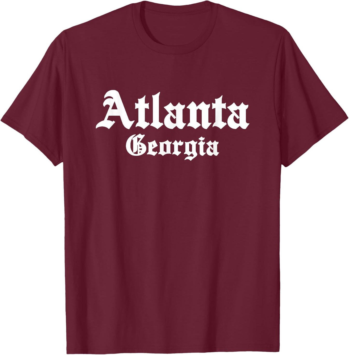 Atlanta - Georgia - Old School Design - Classic T-Shirt - T-Shirt | Maroon