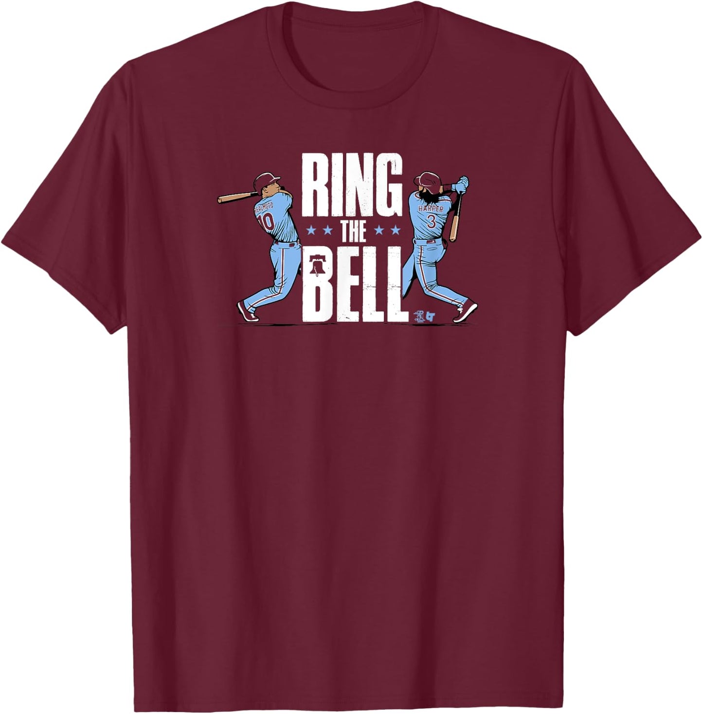 Harper & Realmuto - Ring the Bell - Philadelphia Baseball T-Shirt - T-Shirt | Maroon