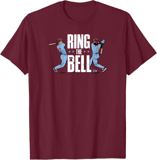 Harper & Realmuto - Ring the Bell - Philadelphia Baseball T-Shirt - T-Shirt | Maroon