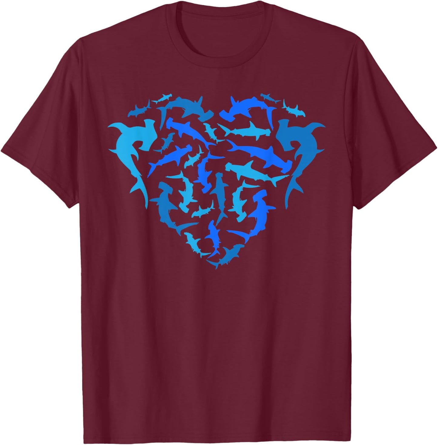 Hammerhead Shark Marine Biology Underwater Animal T-Shirt - T-Shirt | Maroon