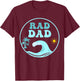 Rad Dad The Big One 1st Birthday Surf Family Matching T-Shirt - T-Shirt | Maroon