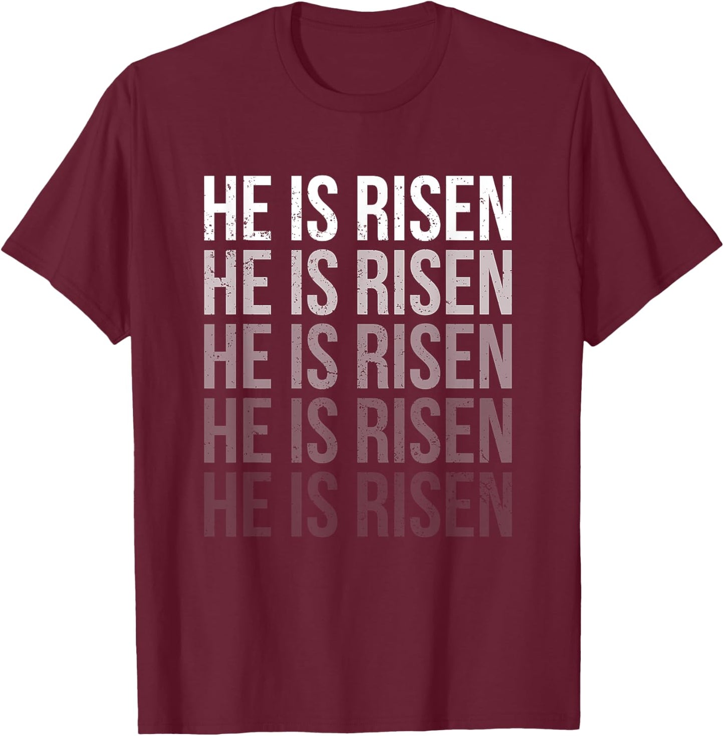 He Is Risen Sun Resurrection Easter Christian Men Women Kids T-Shirt - T-Shirt | Maroon