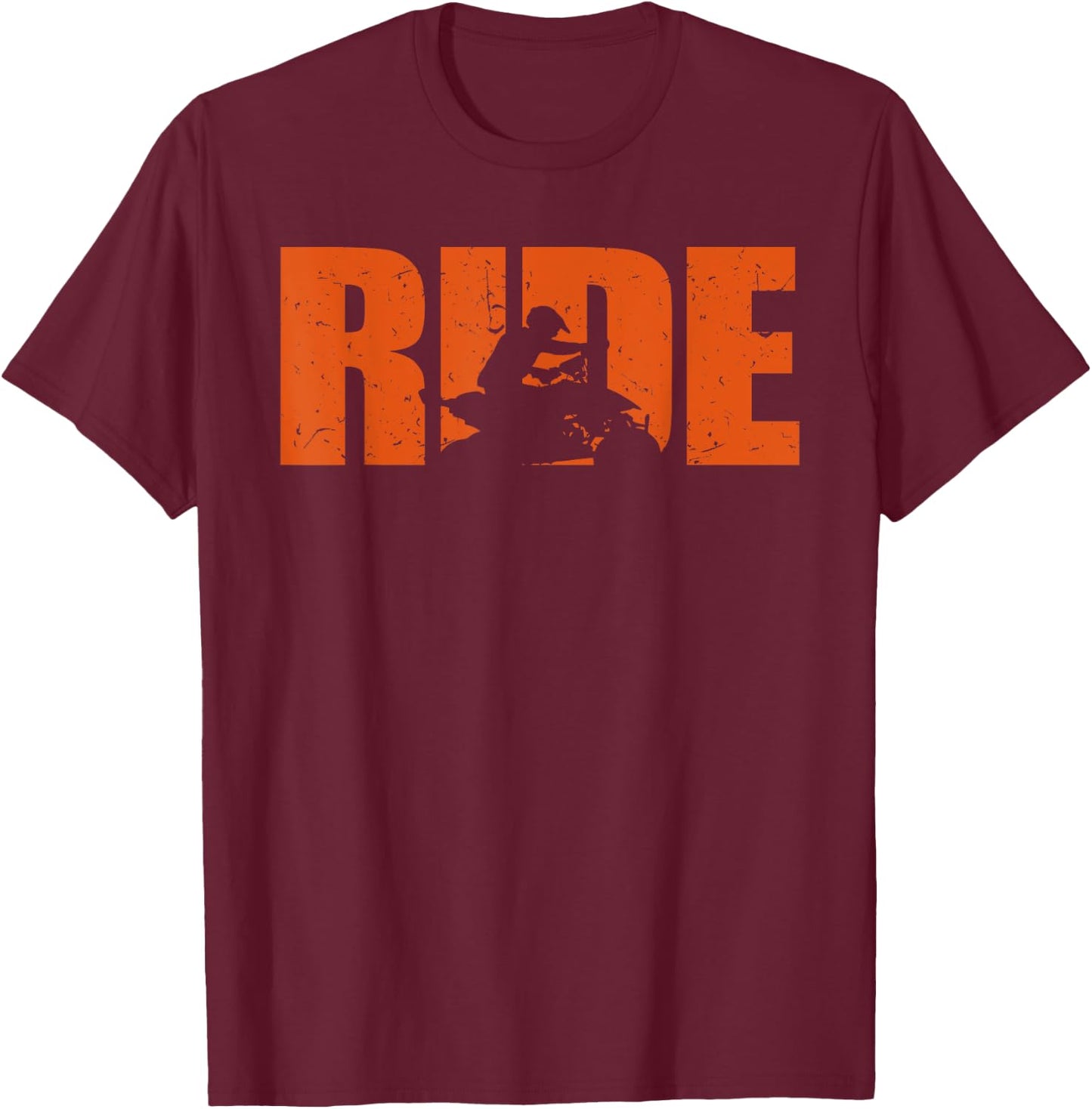 Quad Bike Funny Quad Biker RIDE Four Wheeler Quad ATV T-Shirt - T-Shirt | Maroon