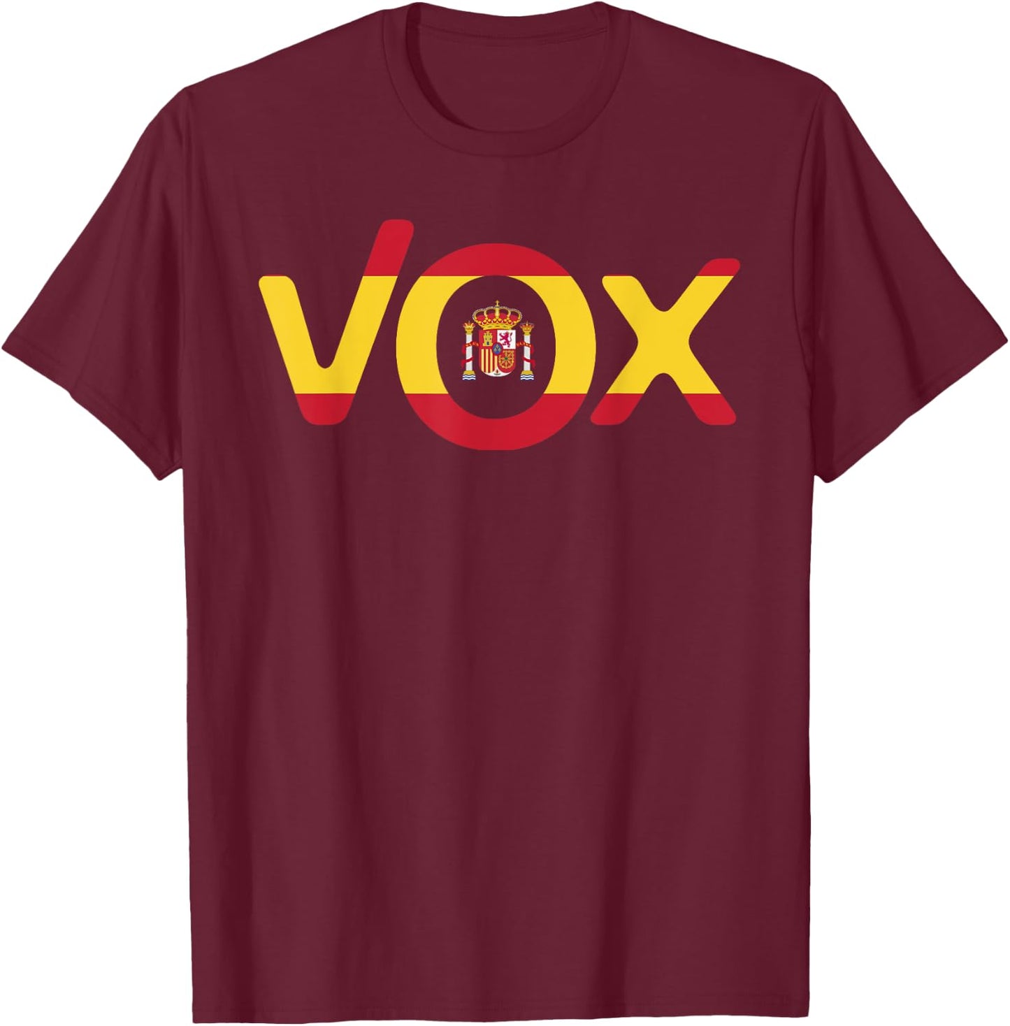 Vox Political Party Spain Viva T-Shirt - T-Shirt | Maroon