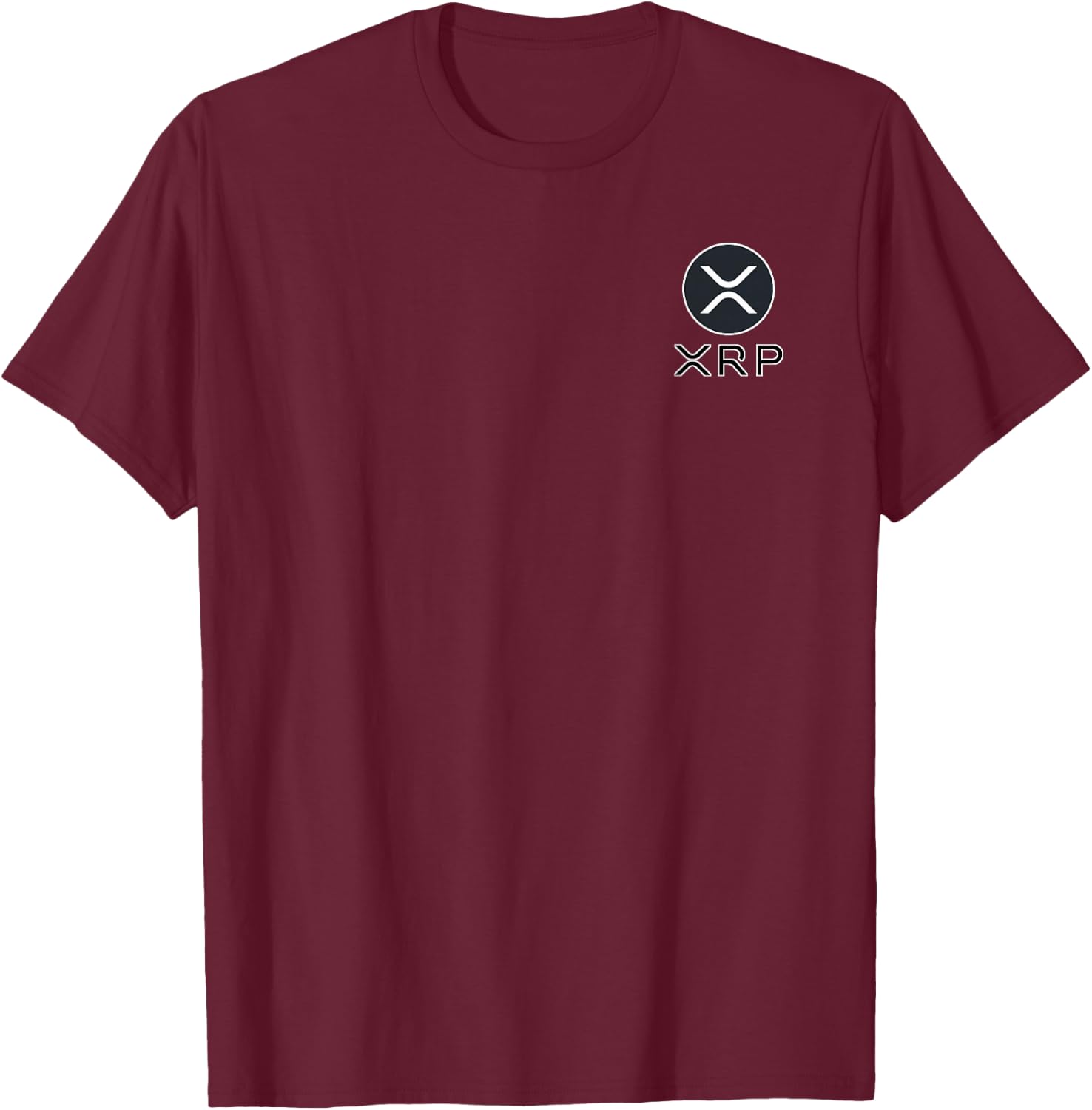 XRP Crypto Cryptocurrency Pocket Logo Classic T-Shirt - T-Shirt | Maroon