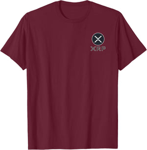 XRP Crypto Cryptocurrency Pocket Logo Classic T-Shirt - T-Shirt | Maroon
