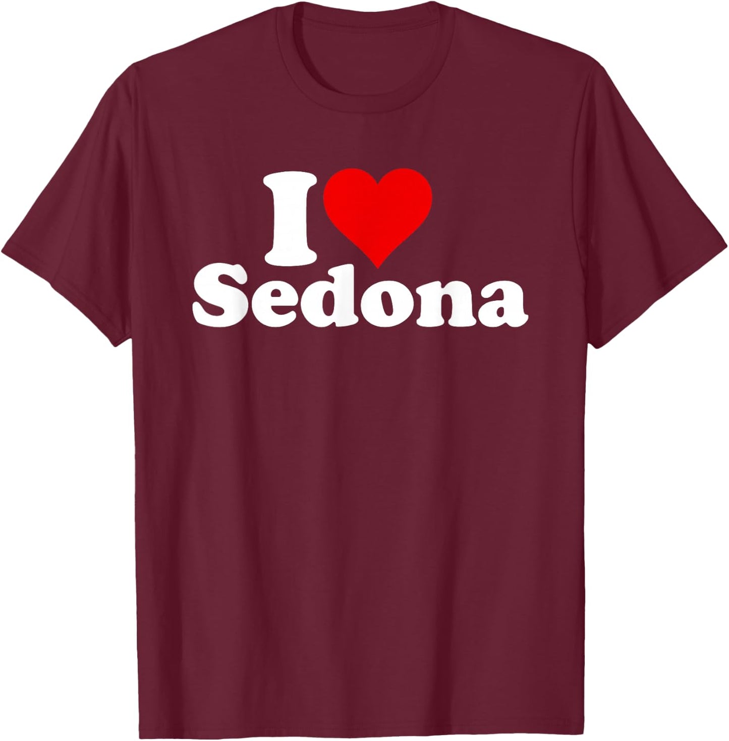 I Love Heart Sedona Arizona T-Shirt - T-Shirt | Maroon