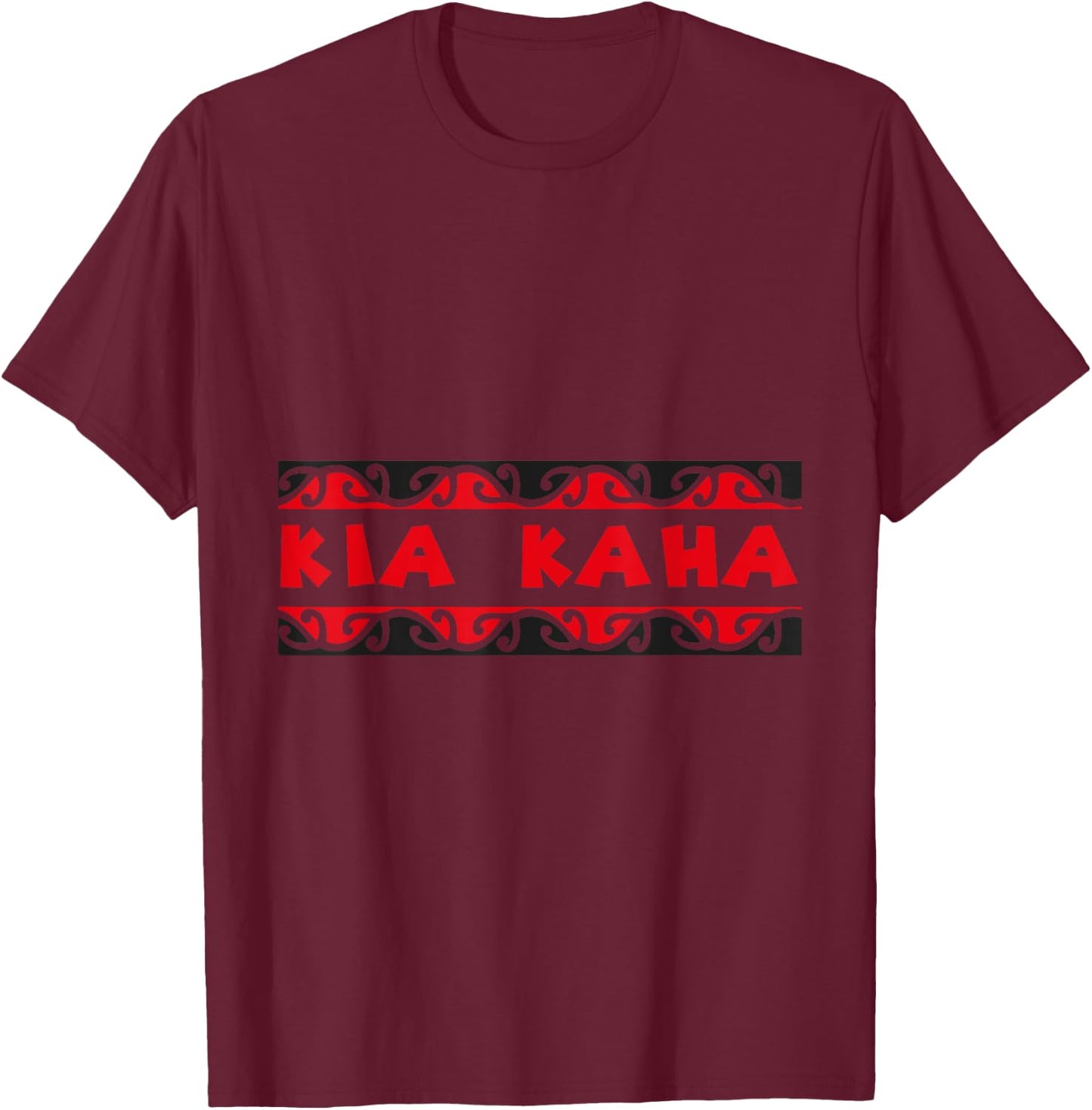 Polynesia Maori Kia Kaha Stay Stong Tattoo New Zealand T-Shirt - T-Shirt | Maroon