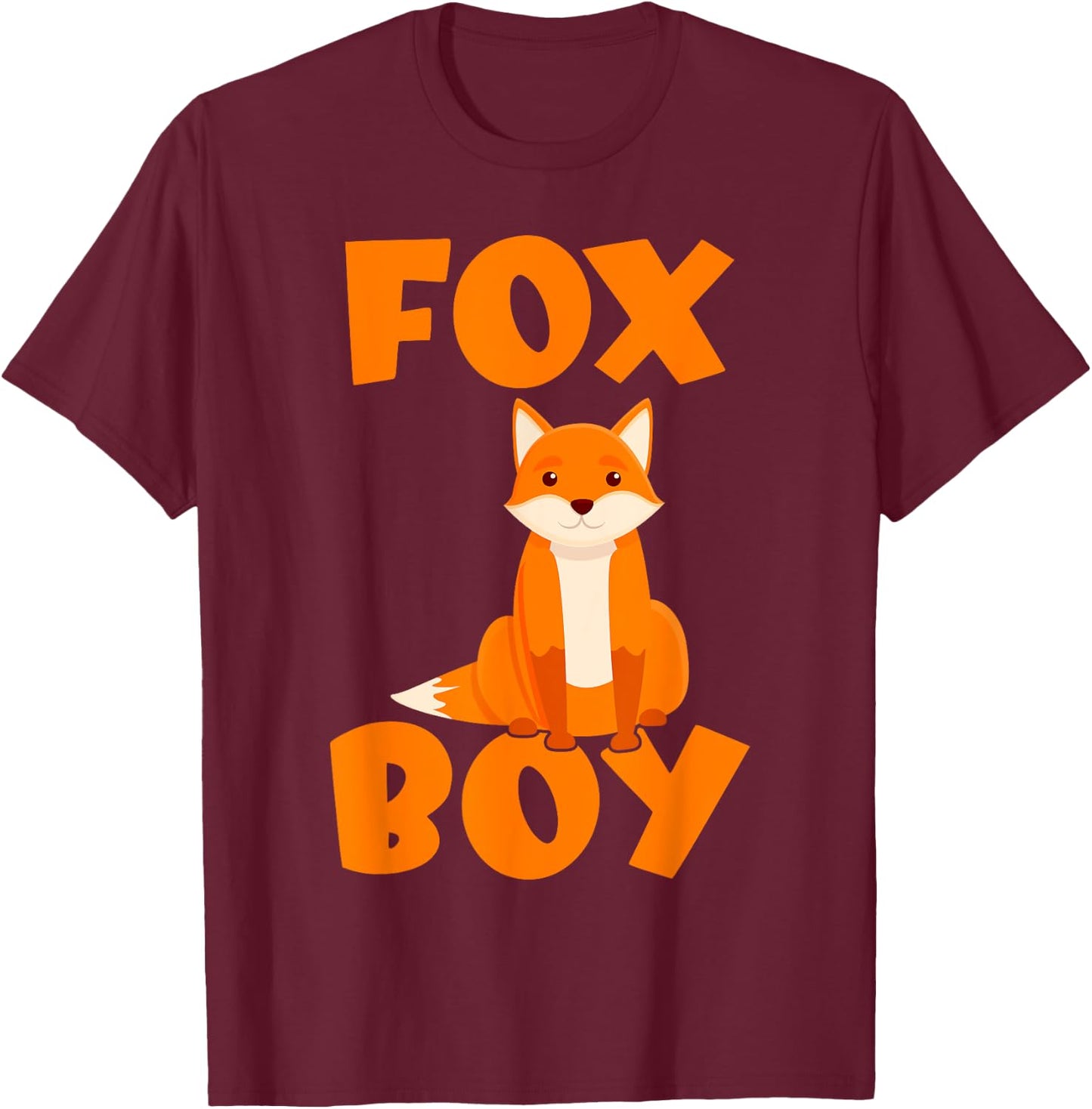 Fox Boy T-Shirt - T-Shirt | Maroon
