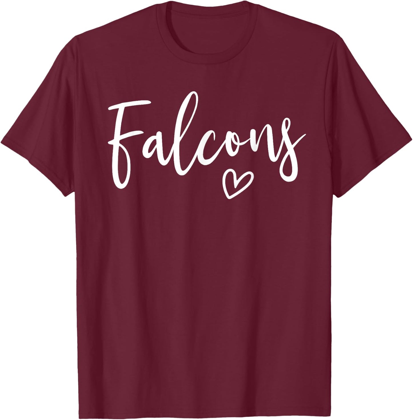 Falcons High School Falcons Sports Team Women's Falcons T-Shirt - T-Shirt | Maroon
