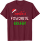 Santas Favorite Golfer Gift Funny Golf Christmas T-Shirt - T-Shirt | Maroon