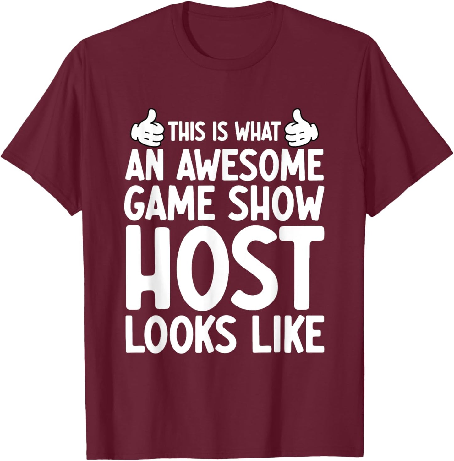 Board Game Lover Trivia Game Night Funny Game Show Host T-Shirt - T-Shirt | Maroon