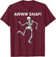 Funny Broken Leg Art Women Kids Foot Ankle Surgery T-Shirt - T-Shirt | Maroon