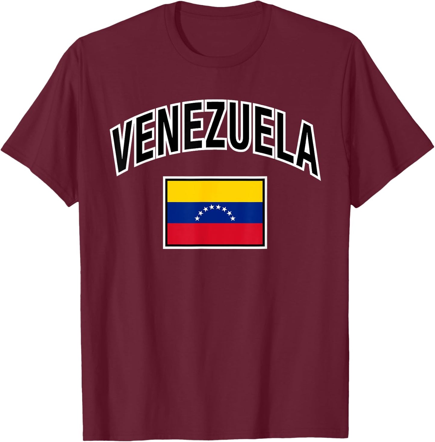 Venezuela Flag Proud Venezuelan T-Shirt - T-Shirt | Maroon