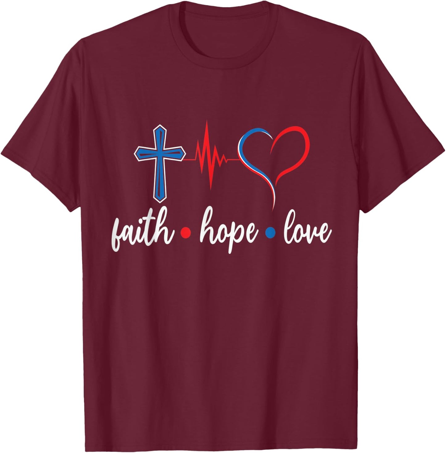 Nurse merch, Faith Hope Love Student Medical T-Shirt - T-Shirt | Maroon