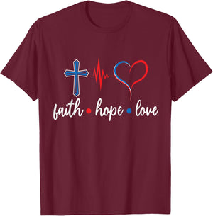 Nurse merch, Faith Hope Love Student Medical T-Shirt - T-Shirt | Maroon
