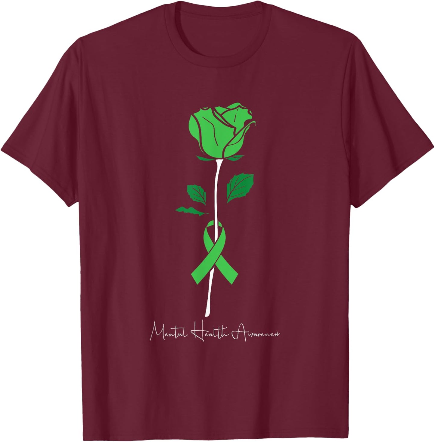 Mental Health Awareness Warrior Counselor Therapist T-Shirt - T-Shirt | Maroon