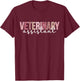 Veterinary Assistant Cute Vet Assistant T-Shirt - T-Shirt | Maroon