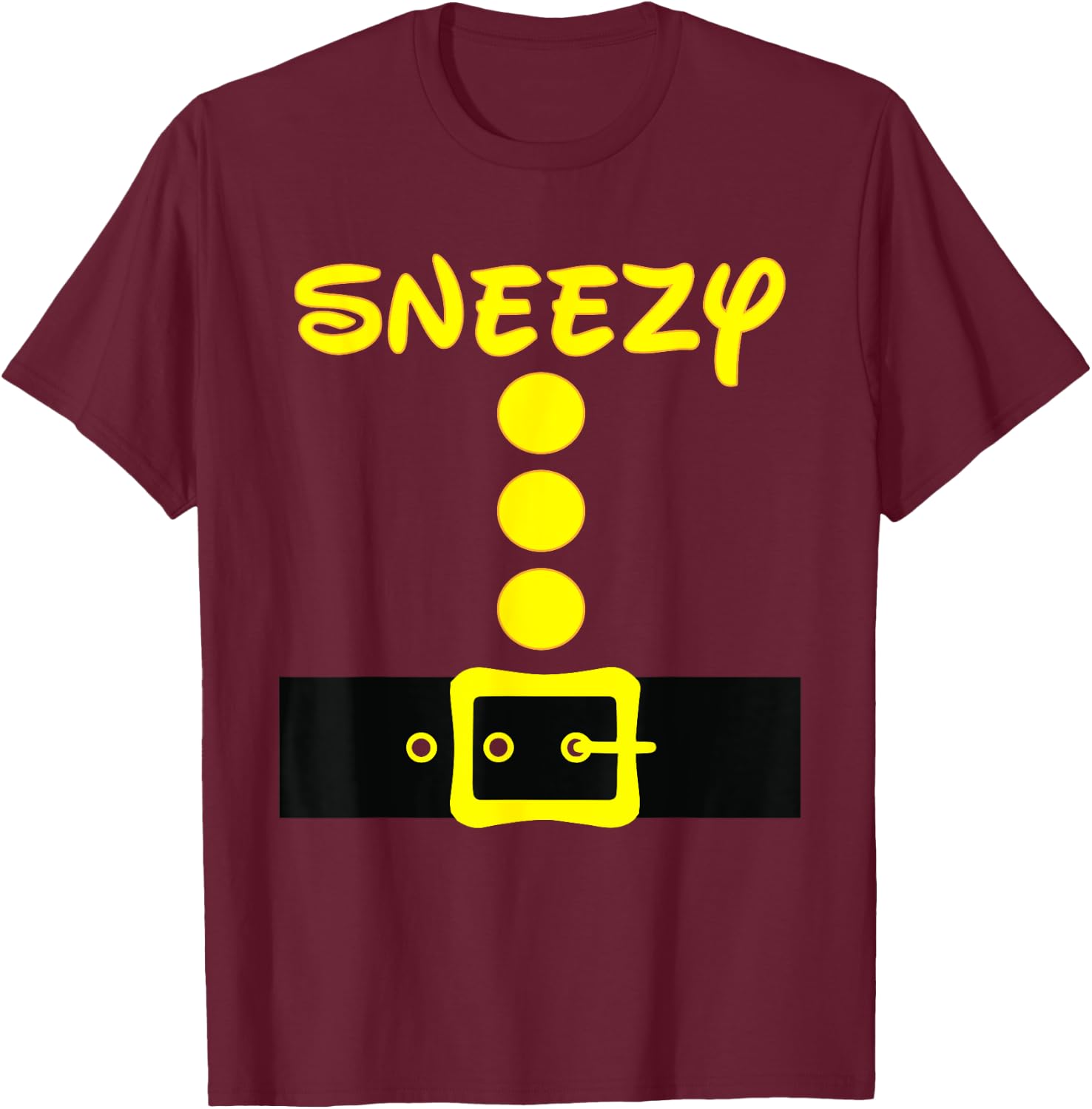 Dwarf Easy Halloween Costume Group Men Women Kids Matching T-Shirt - T-Shirt | Maroon