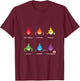 Periodic Elements Chemistry Lovers Science Teacher T-Shirt - T-Shirt | Maroon